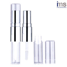 Duo Round Plastic Lip Gloss/Lipstick Case